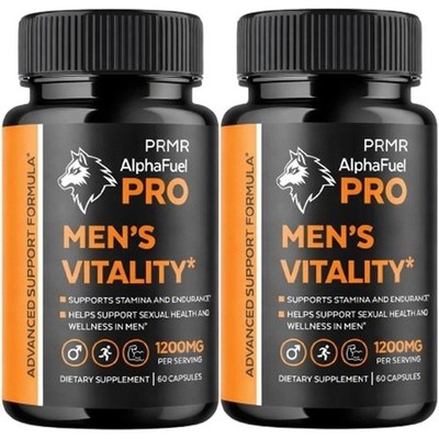(2 Pack) AlphaFuel Pro Male Support Formula Supplement Alpha Fuel Pro 120 Caps