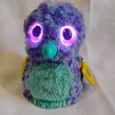 Hatchimals Fabula Forest Puffatoo Purple Teal Electronic Toy Spin Master WORKS