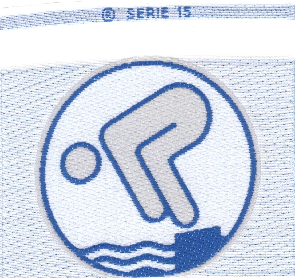 BFS Schwimmabzeichen Stoffabzeichen SILBER Schwimmabzeichen (Original) Set 10 Stck