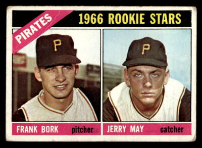 1966 Topps #123 Pirates 1966 Rookie Stars (Frank Bork / Jerry May)