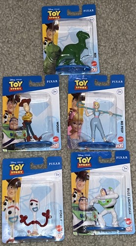 Toy Story 4 Disney Pixar 5 Buzz Woody Bo Peep Rex Forky Figura Juguete 2021 Sellado - Imagen 2 de 12