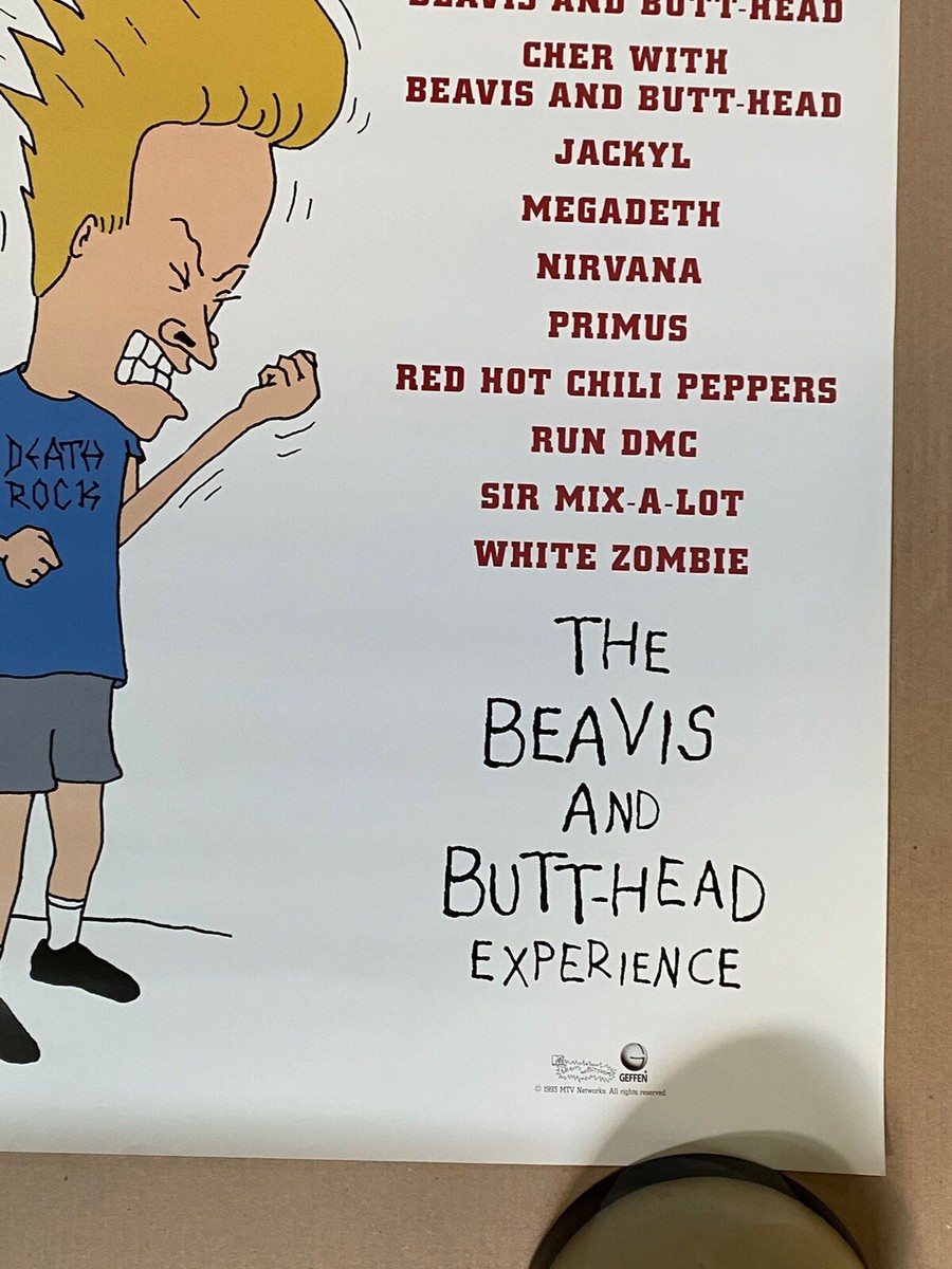 ☆Beavis and Butthead☆ ポスター　Vintage MTV Vintage 1993 MTV Poster Beavis Butthead MTV OSP Publishing