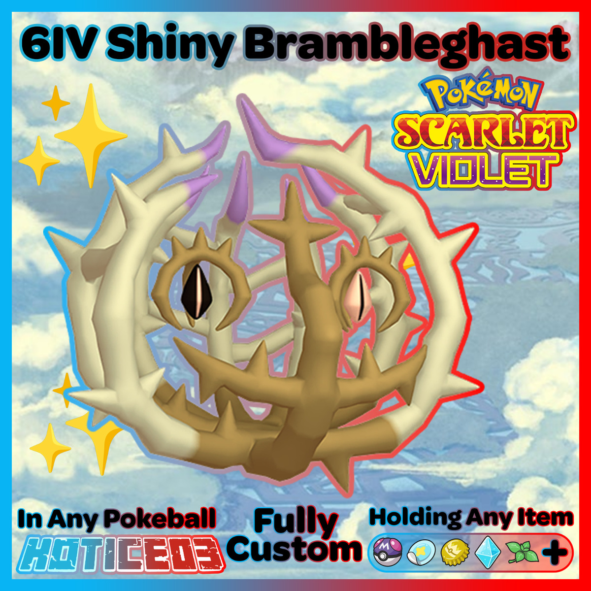 Pokemon Scarlet and Violet SPIRITOMB Shiny 6IV / Competitive