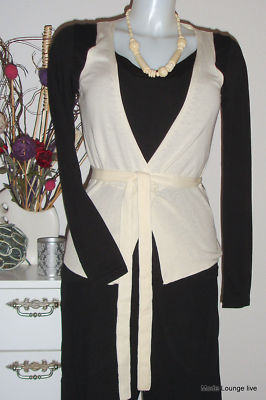 Noa Noa Wrap Jacket Cotton Melange Salt Beige Size M 38 Twist Tree