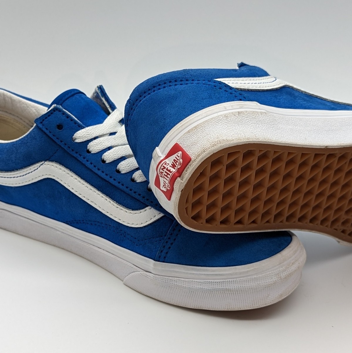Vans - Old Skool- Size 6.5M/8W - Blue Suede / True White | eBay display picture 3