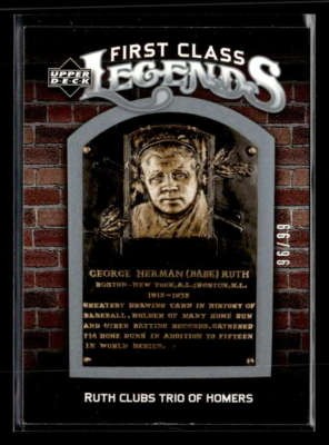 2006 Upper Deck Babe Ruth First Class Legends Silver Spectrum /99 Y8951