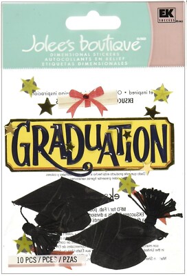 Graduation, 3D scrapbook sticker - Jolees SPJB409
