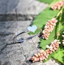 heart ring 925 Sterling Silver Band Statement Ring Handmade Ring Allsize-B-38