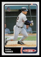 Andres Torres 2003 Topps Total #729 Detroit Tigers Baseball Card