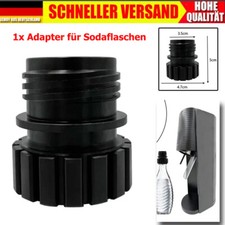 Soda-Flaschen-Adapter Schwarz für Getränkeautomaten Glasflasche Schnellanschluss