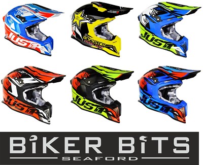 JUST1 J12 Completo Fibra di Carbonio Leggero Motocross MX Off Road Moto  Casco | eBay