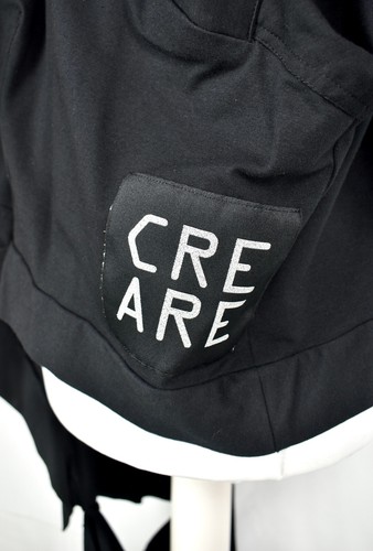 CREARE "ChiMe" ASYMMETRISCHE schwarze LAGENLOOK TUNIKA Gr. M/L/XL - Bild 7 von 7