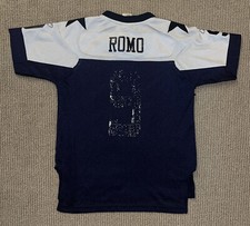 Dallas Cowboys Tony Romo Reebok Throwback Jersey Yth M Numbers Faded