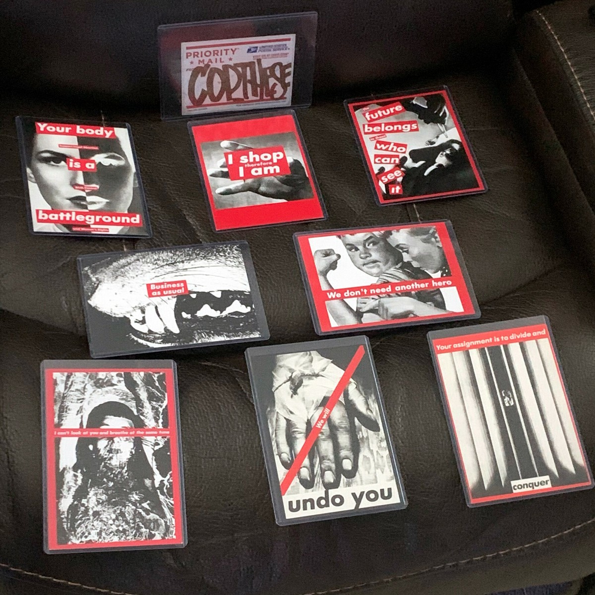 Barbara Kruger Art Postcards Print Rare 80s Vintage Supreme
