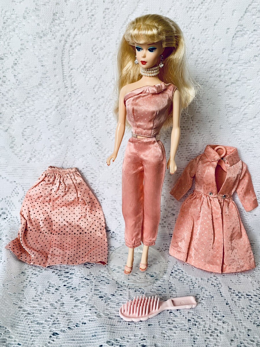Barbie Doll #5 new repro 1960s original Pink Satin Sparkle