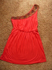 Womens Juniors Forever 21 XXI One Shoulder Dress Size Small