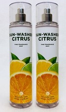2 Bath  Body Works SUN WASHED CITRUS Fine Fragrance Mist Body Spray 8 oz