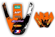 97-01  KTM 50 SX FMF Front & Rear Fender Sticker Kit Decal Graphic Exhaust