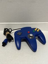 Official Nintendo 64 Controller Blue N64 genuine OEM Authentic Tight Joystick