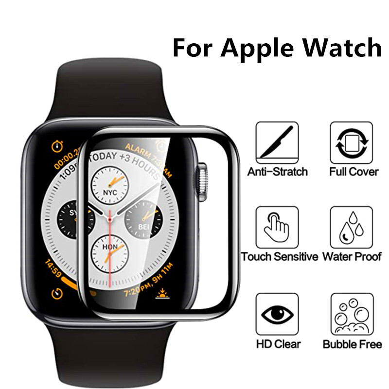 Full Screen Protector For Apple Watch 9 8 7 6 SE 5 45mm 41mm 40mm 44mm 49mm 42mm