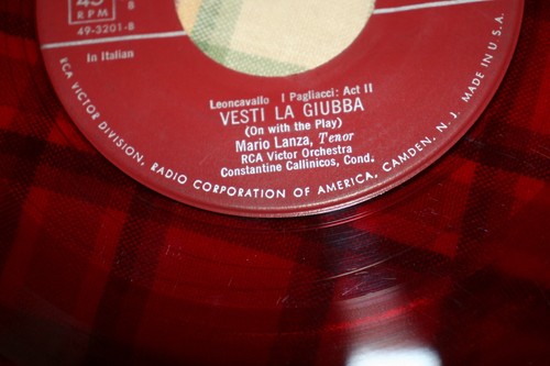 The Great Caruso by Mario Lanza 45 RPM 4 red record set RCA VICTOR L4 * - Imagen 23 de 24