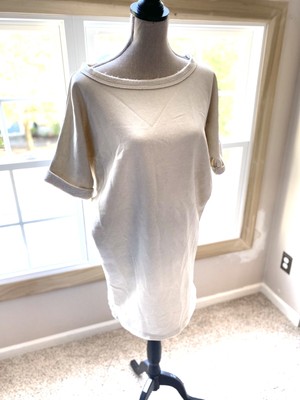 cream sweatshirt dress