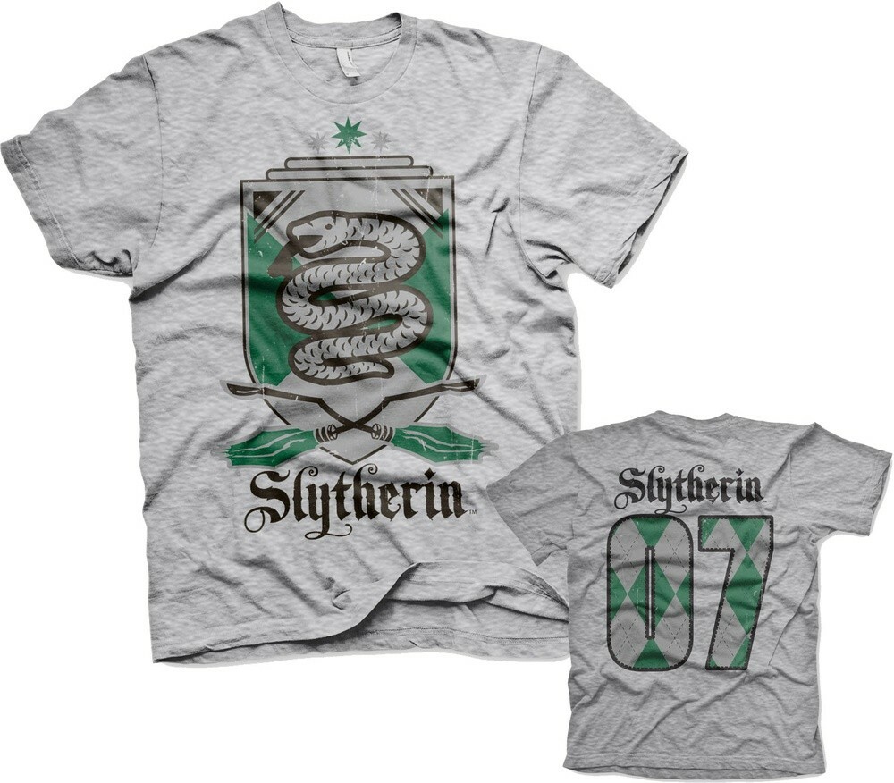 Harry Potter Slytherin 07 T-Shirt Heather-Grey 5790₽