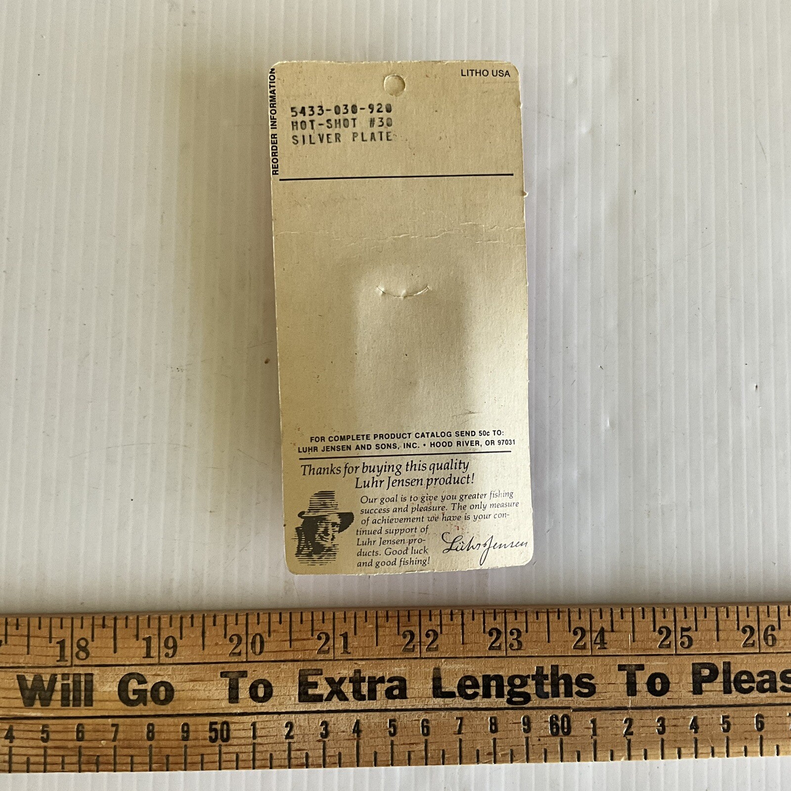 Vintage Luhr Jensen Hot Shot #30 Silver Plate 920