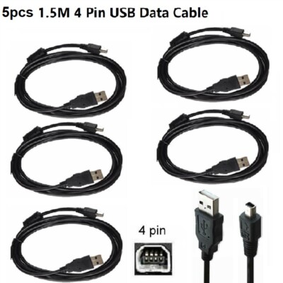 5X U-4 Sync USB Cable Data Cord Lead For Kodak EasyShare LS633 LS743 LS753 Z7590