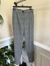 Dolce & Gabbana Glen Plaid High Rise Pants Women Size 40