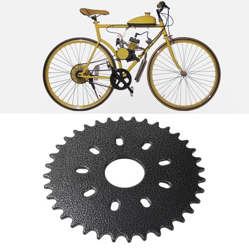Front Rear 36T Sprocket Cog 415 Chain 100cc 80cc Motorised Motorized Push Bike - Picture 10 of 11