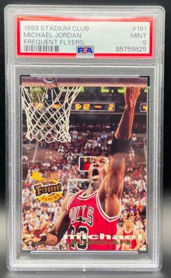 1993 Stadium Club Michael Jordan Frequent Flyers #181 PSA 9 MINT