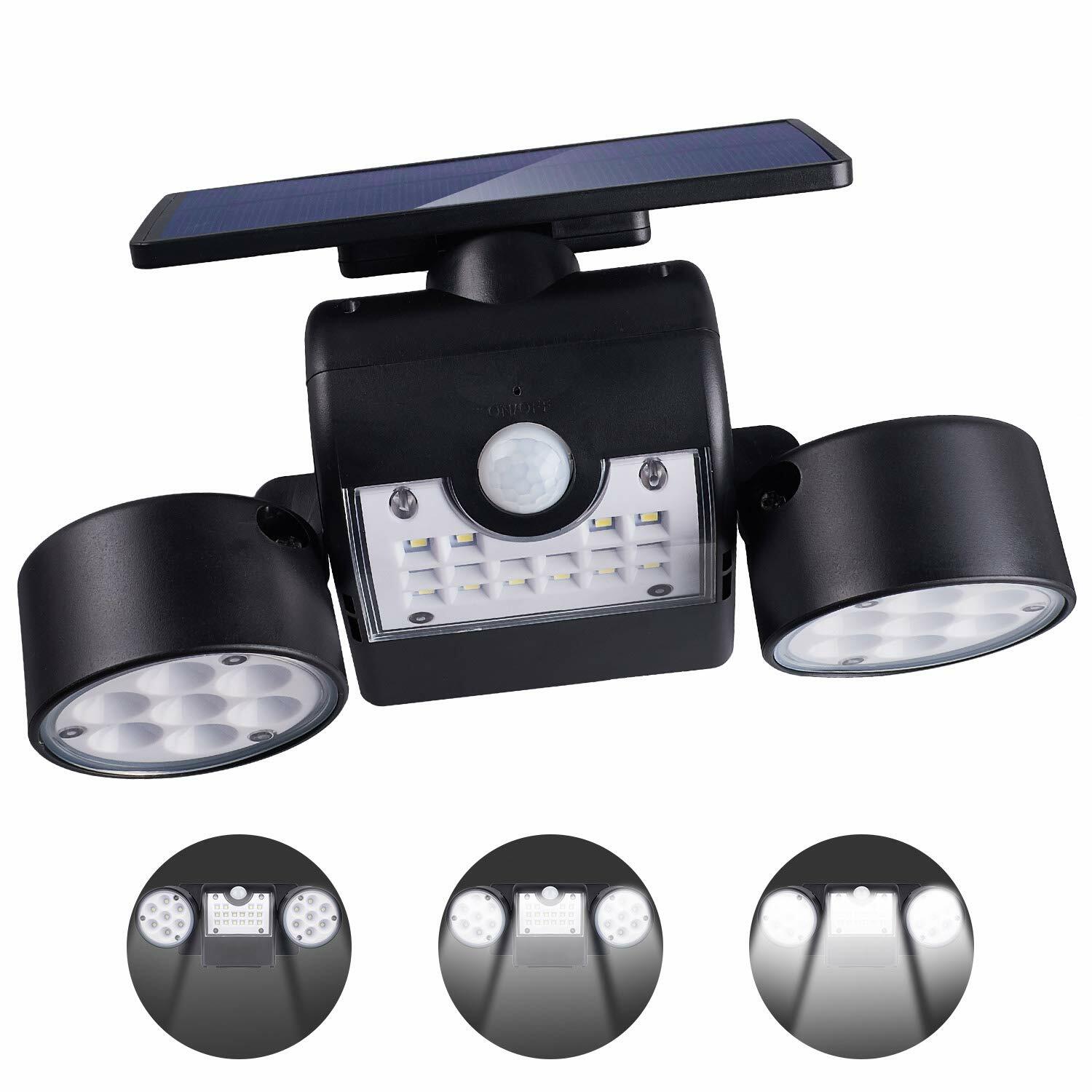Solar security led light