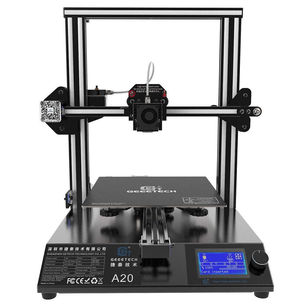 Geeetech A20 3D Printer Easy-to-assemble.Running Stably 255*255*255mm³ from US