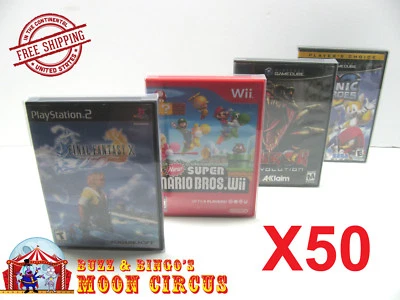 DR. RETRO 50X PS2 XBOX Wii Wii U GAMECUBE CLEAR PROTECTIVE BOX PROTECTORS - FREE SHIPPING!