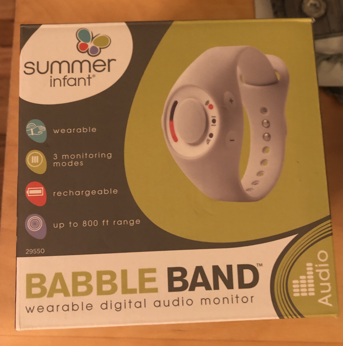 summer infant babble band wearable baby monitor
