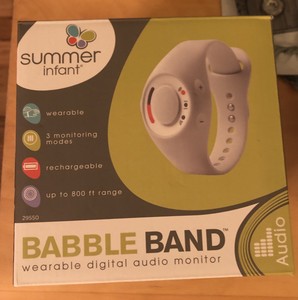 summer babble band wearable audio monitor