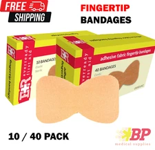 Ever Ready First Aid Adhesive Bandages Flexible Fabric Finger Tip - 10 / 40 CT