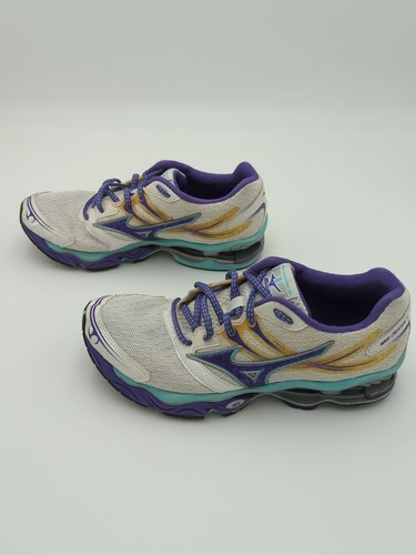 Scarpe Mizuno da donna Wave Creation 14 bianche viola - taglia 8 - Foto 3 di 6