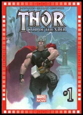 2013 Upper Deck Marvel Now! "CUTTING EDGE COVER" #110...THOR: GOD OF THUNDER #1
