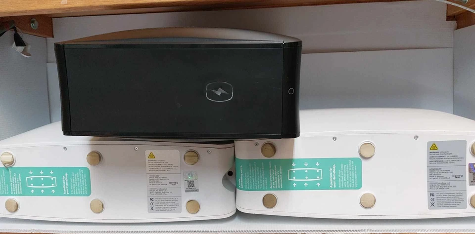 (3 Pack) HomeSoap Large Capacity UV Light Sanitizer for Phones, Tablets, Remotes - Imagem 2 de 2