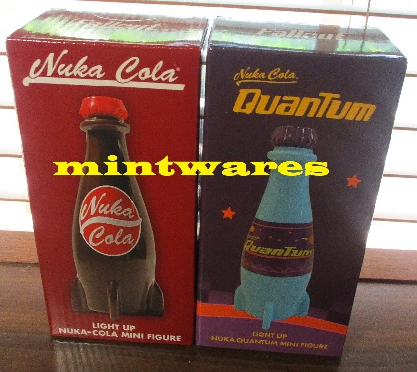 Fallout Nuka Cola + Quantum Mini Light Up Glowing Rocket Bottle