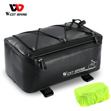 WEST BIKING 4L Waterproof Bike Trunk Bag Bicycle Rear Rack Pack Bag Panniers