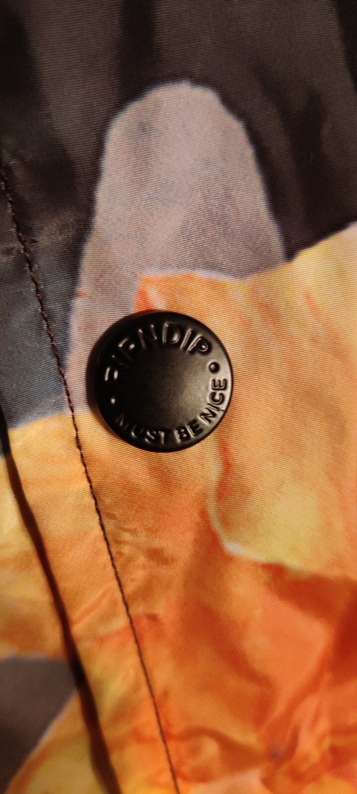 RipNDip Jacket Medium Alien Cat Outer Space Rainb… - image 8