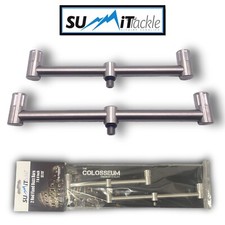 Summit Tackle 2 Rod fixed buzz bars 7/8 inch Steel FRONT & REAR  Carp Fishing