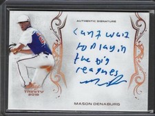 2018 Leaf Trinity Signature MASON DENABURG Bronze Prismatic Auto RC Nationals