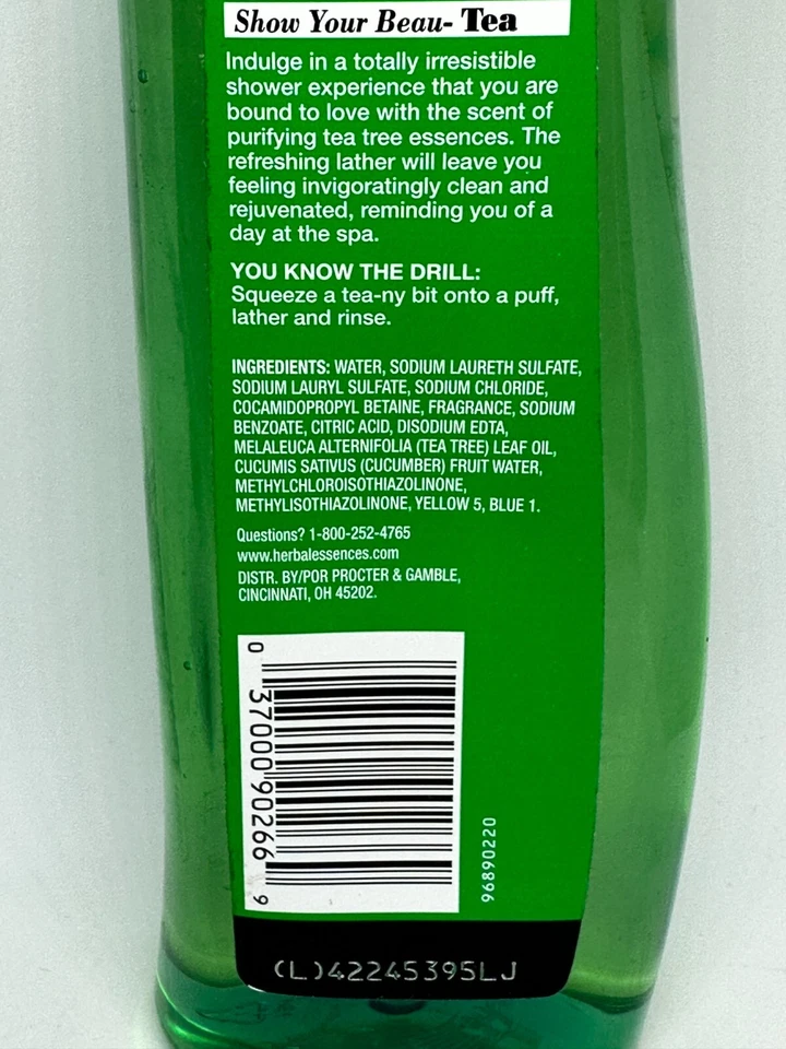 Herbal Essence Body Wash Tea Tree Essence levemente limpo 15,8 oz - Imagem 2 de 2