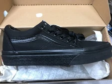 Vans Old Skool Black/Black  Mens Womens Size (4.0/5.5)