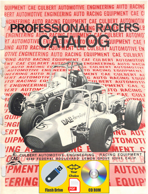 CAE Culbert Automotive Engineering 1971 Racing Catalog PDF File USB Flash Drive