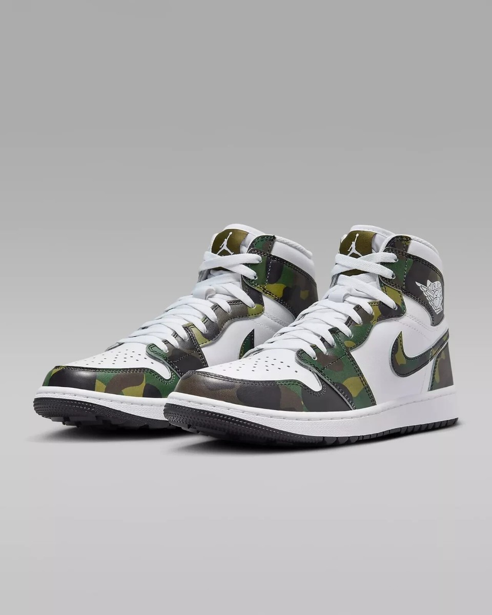 Nike Air Jordan 1 High Golf Camo / White DQ0660-300 Men's